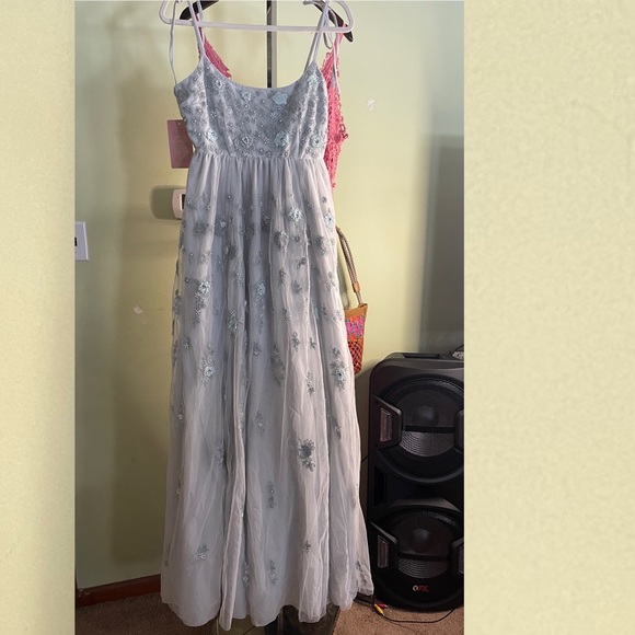 maxi aje dress Rent Aje Violette Bubble Hem Maxi Dress